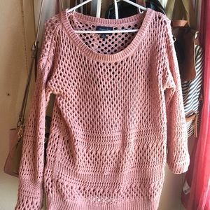 American eagle rosy pink sweater